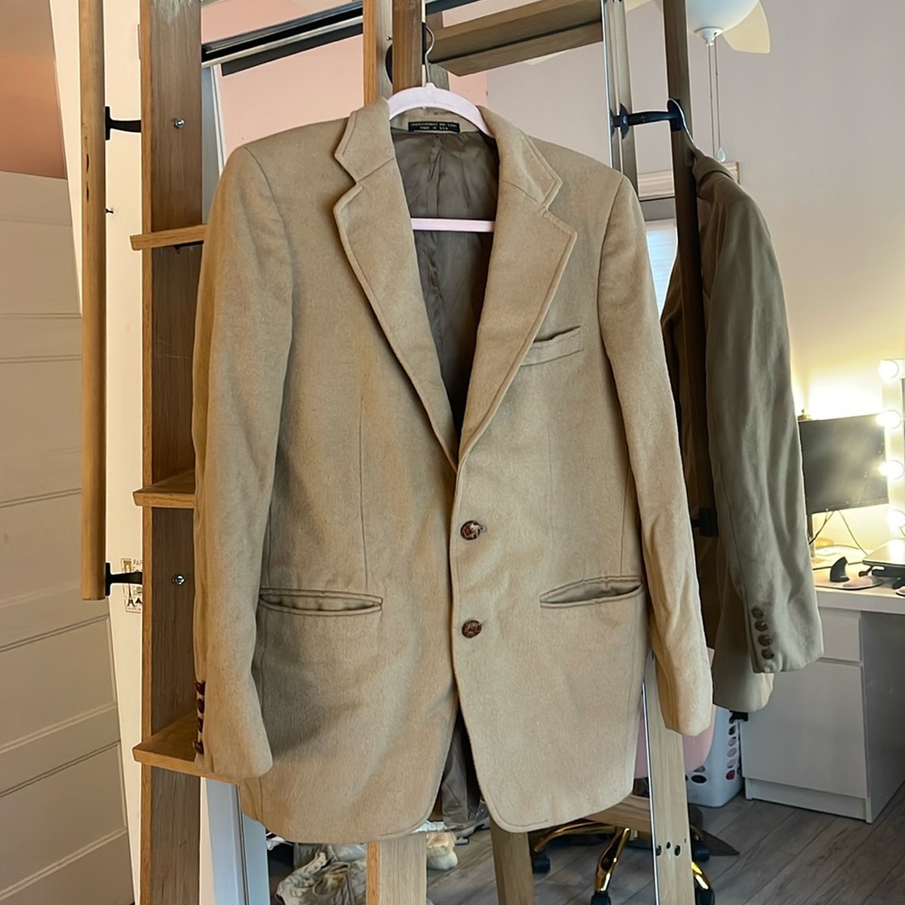 Brown suede blazer